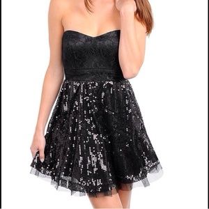 ‼️Last one‼️ Black with Sequins Tulle Dress (LBD)